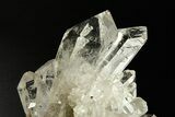 Glass-Clear Quartz Crystal Cluster - Brazil #292124-1